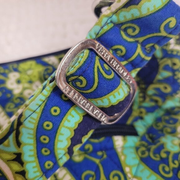 Vera Bradley Hipster Crossbody bag retired Rhythm & Blues zippers quilted EUC - Picture 6 of 12